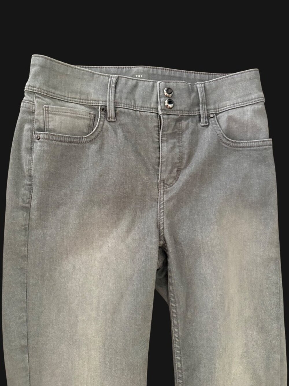 WHBM White House Denim Jeans Slim Gray 29 instead